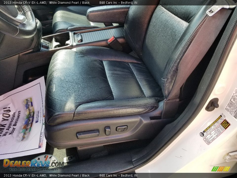 2013 Honda CR-V EX-L AWD White Diamond Pearl / Black Photo #12