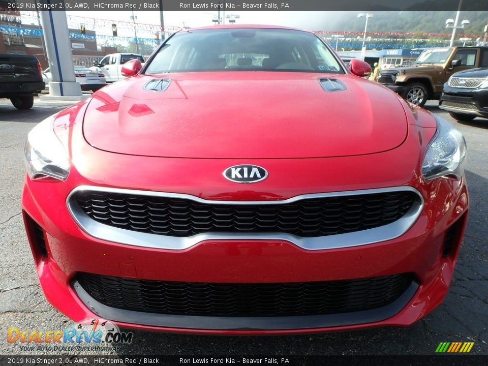 2019 Kia Stinger 2.0L AWD HiChroma Red / Black Photo #8