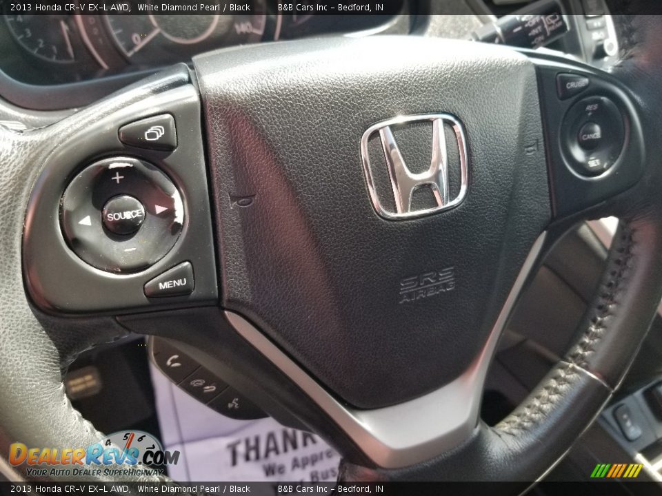 2013 Honda CR-V EX-L AWD White Diamond Pearl / Black Photo #14