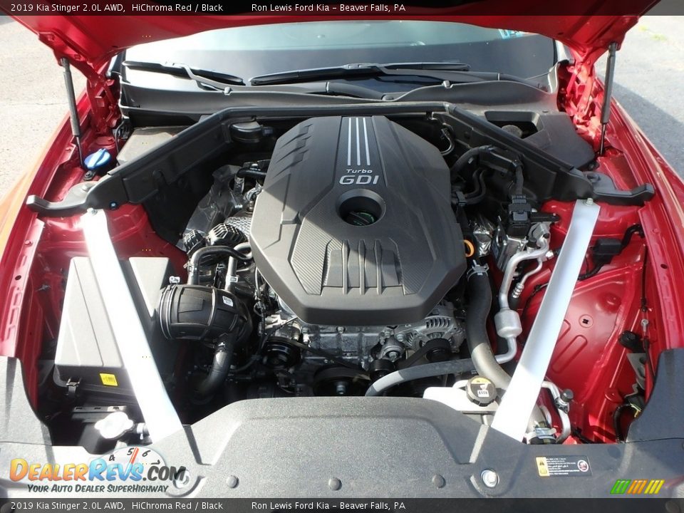 2019 Kia Stinger 2.0L AWD 2.0 Liter GDI Turbocharged DOHC 16-Valve CVVT 4 Cylinder Engine Photo #9