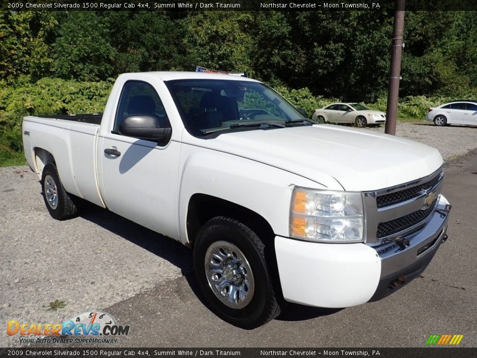 2009 Chevrolet Silverado 1500 Regular Cab 4x4 Summit White / Dark Titanium Photo #5