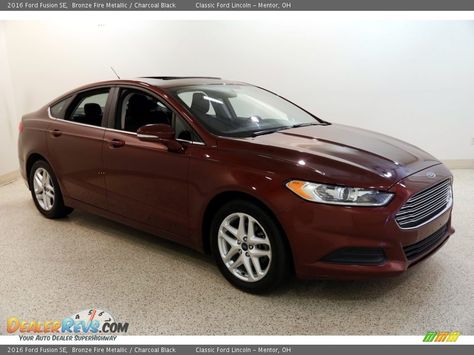 2016 Ford Fusion SE Bronze Fire Metallic / Charcoal Black Photo #1