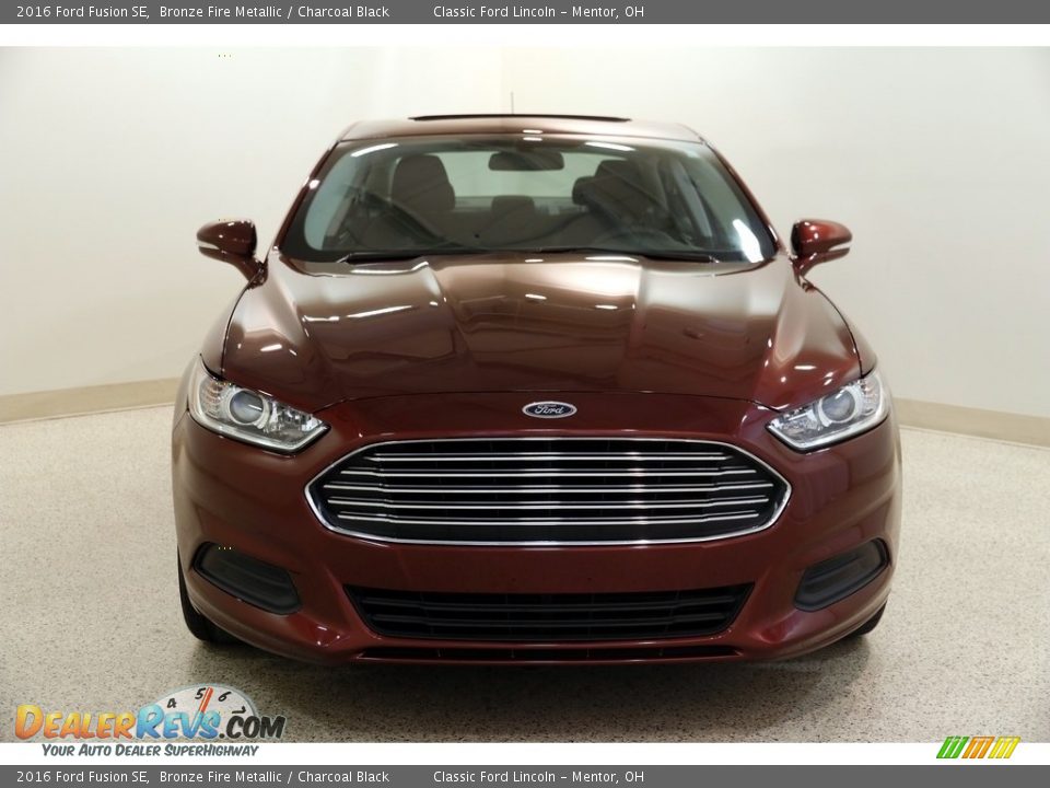 2016 Ford Fusion SE Bronze Fire Metallic / Charcoal Black Photo #2