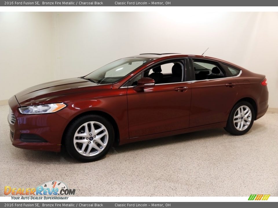 2016 Ford Fusion SE Bronze Fire Metallic / Charcoal Black Photo #3