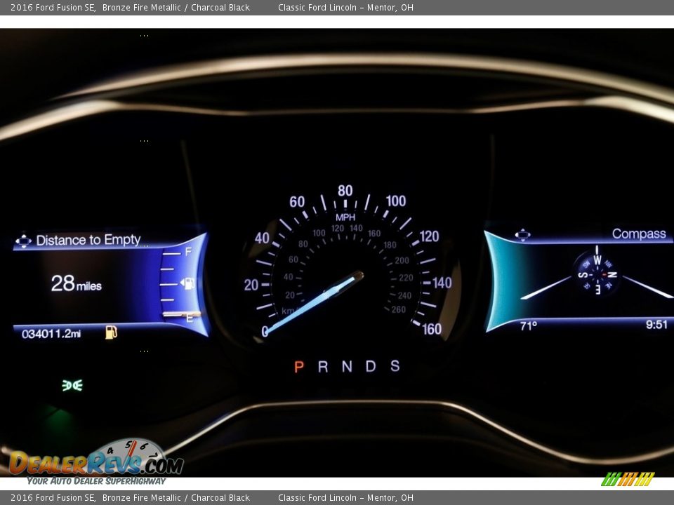 2016 Ford Fusion SE Bronze Fire Metallic / Charcoal Black Photo #9