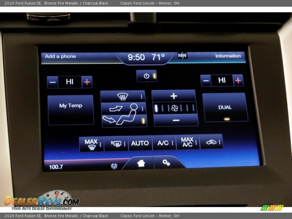 2016 Ford Fusion SE Bronze Fire Metallic / Charcoal Black Photo #13