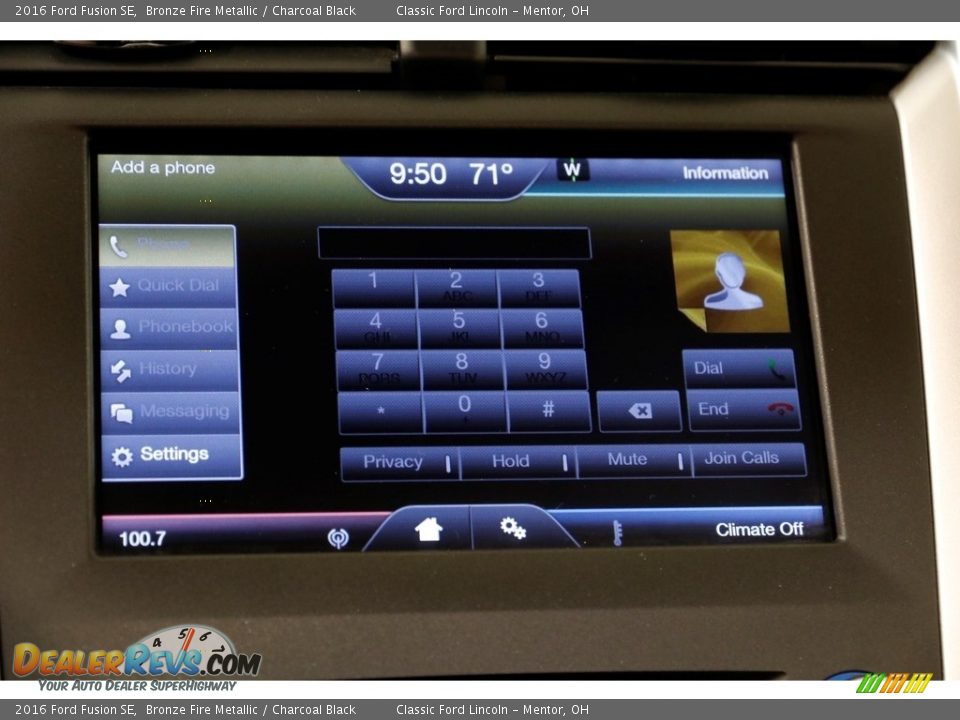 2016 Ford Fusion SE Bronze Fire Metallic / Charcoal Black Photo #14