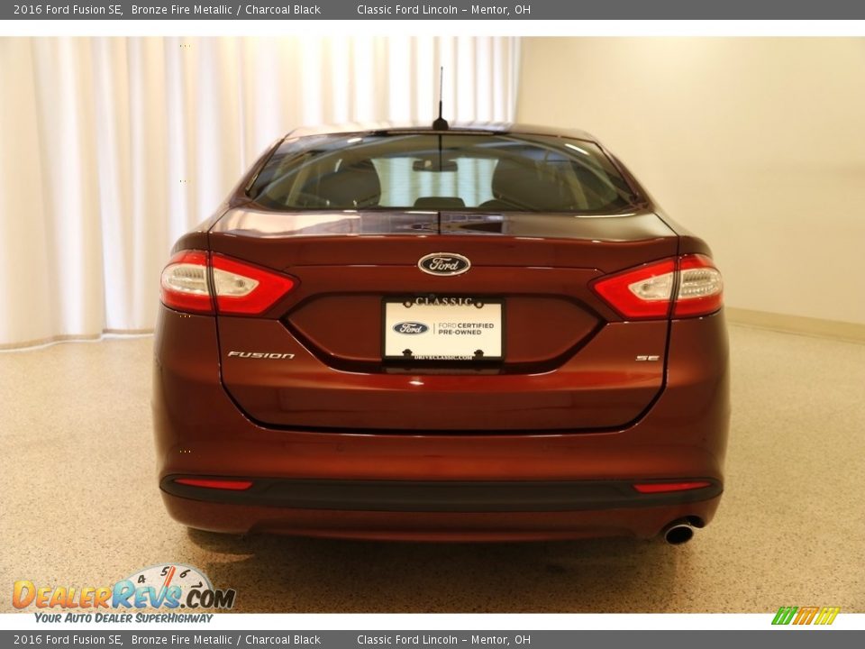 2016 Ford Fusion SE Bronze Fire Metallic / Charcoal Black Photo #20