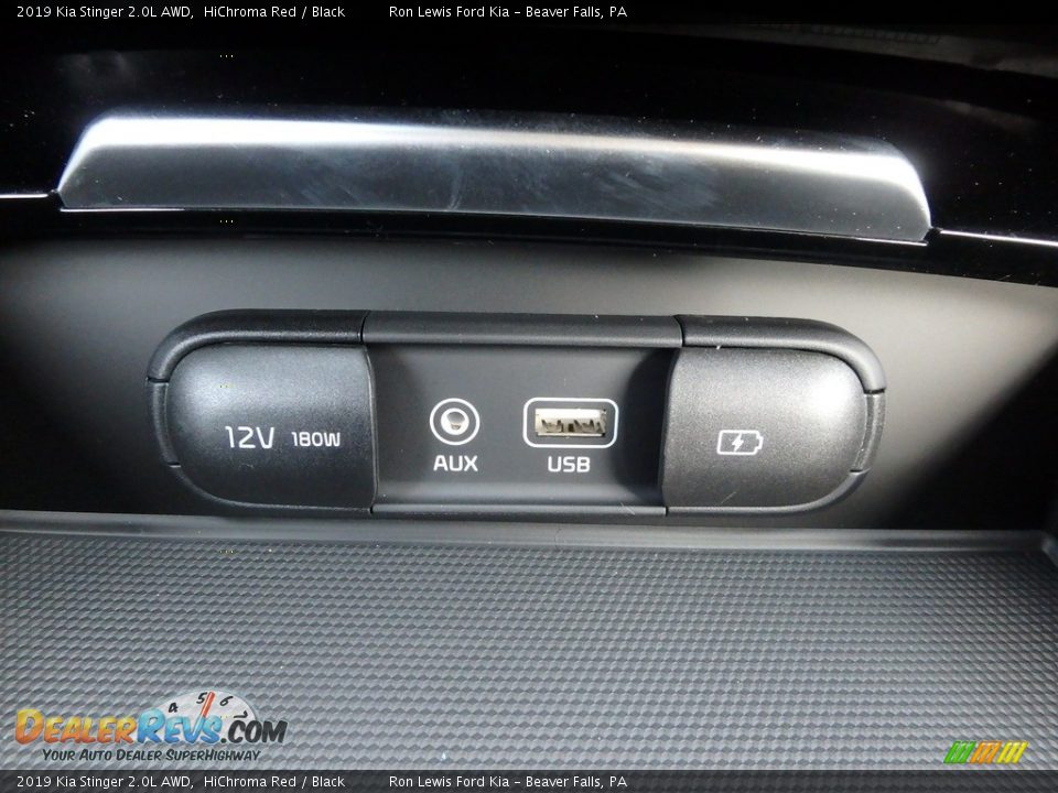 2019 Kia Stinger 2.0L AWD HiChroma Red / Black Photo #20