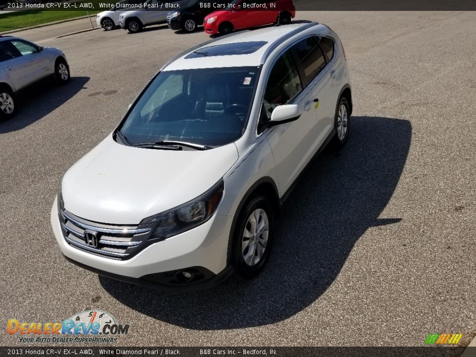 2013 Honda CR-V EX-L AWD White Diamond Pearl / Black Photo #29