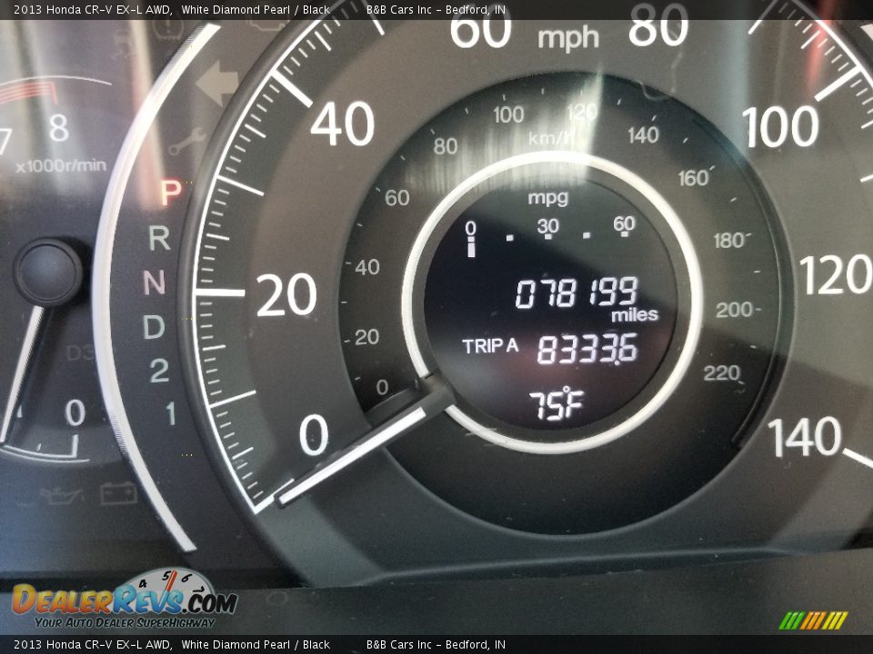 2013 Honda CR-V EX-L AWD White Diamond Pearl / Black Photo #30