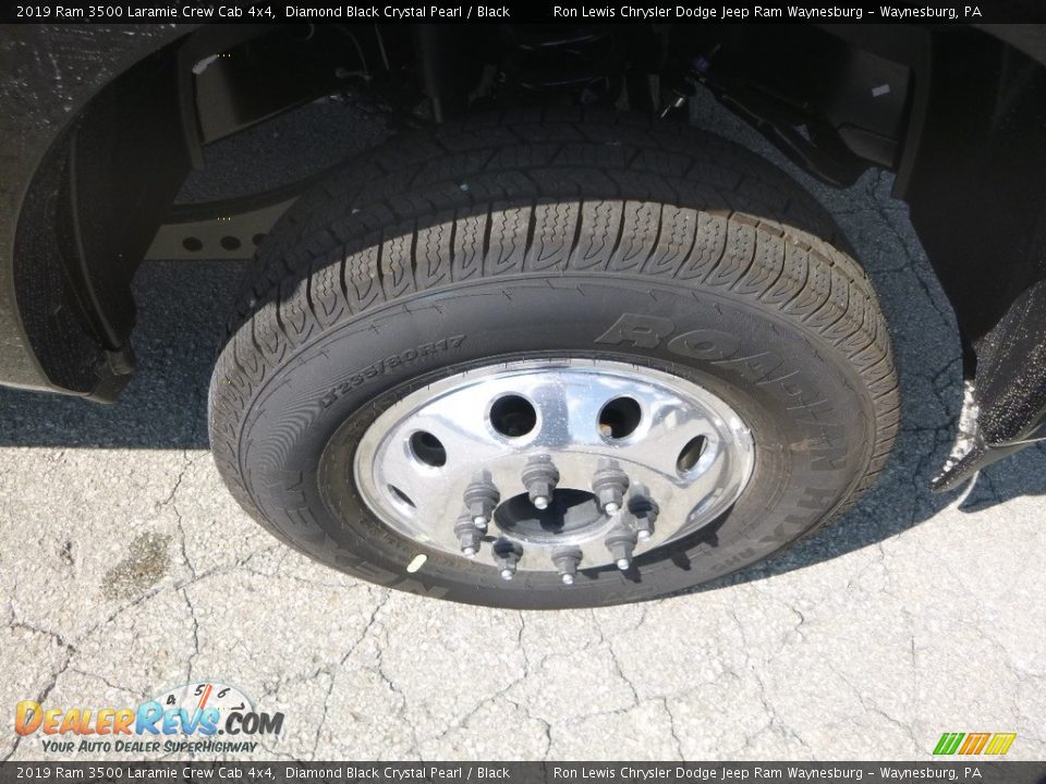 2019 Ram 3500 Laramie Crew Cab 4x4 Diamond Black Crystal Pearl / Black Photo #9