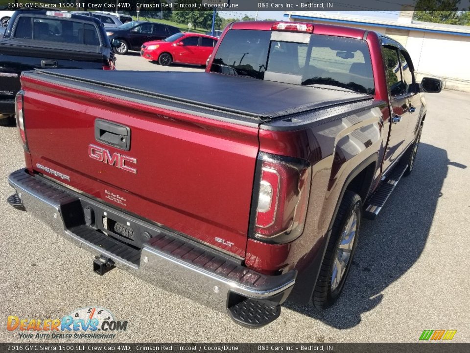 2016 GMC Sierra 1500 SLT Crew Cab 4WD Crimson Red Tintcoat / Cocoa/Dune Photo #5