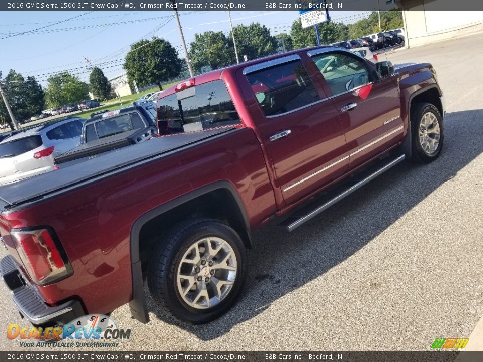 2016 GMC Sierra 1500 SLT Crew Cab 4WD Crimson Red Tintcoat / Cocoa/Dune Photo #6