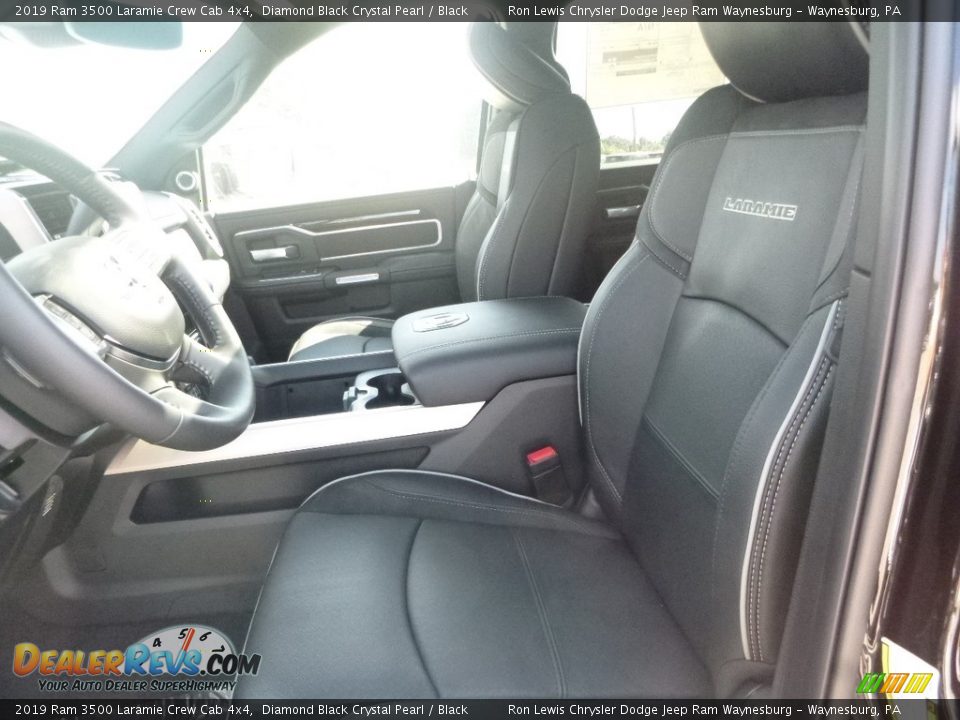 2019 Ram 3500 Laramie Crew Cab 4x4 Diamond Black Crystal Pearl / Black Photo #13