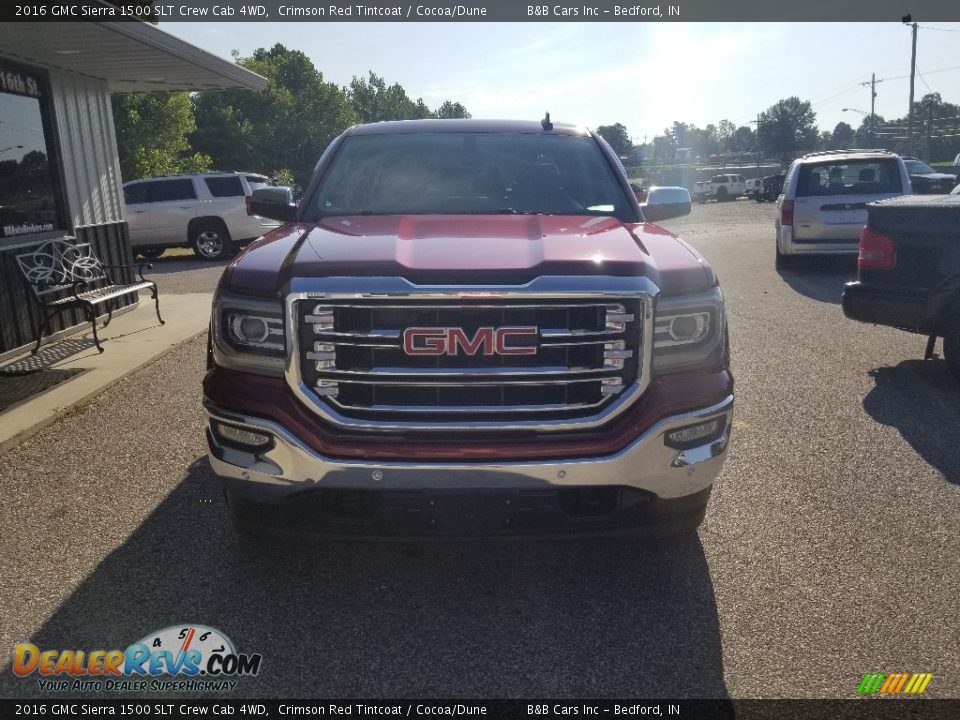 2016 GMC Sierra 1500 SLT Crew Cab 4WD Crimson Red Tintcoat / Cocoa/Dune Photo #9