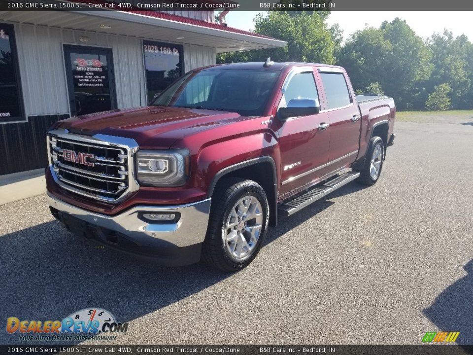 2016 GMC Sierra 1500 SLT Crew Cab 4WD Crimson Red Tintcoat / Cocoa/Dune Photo #10