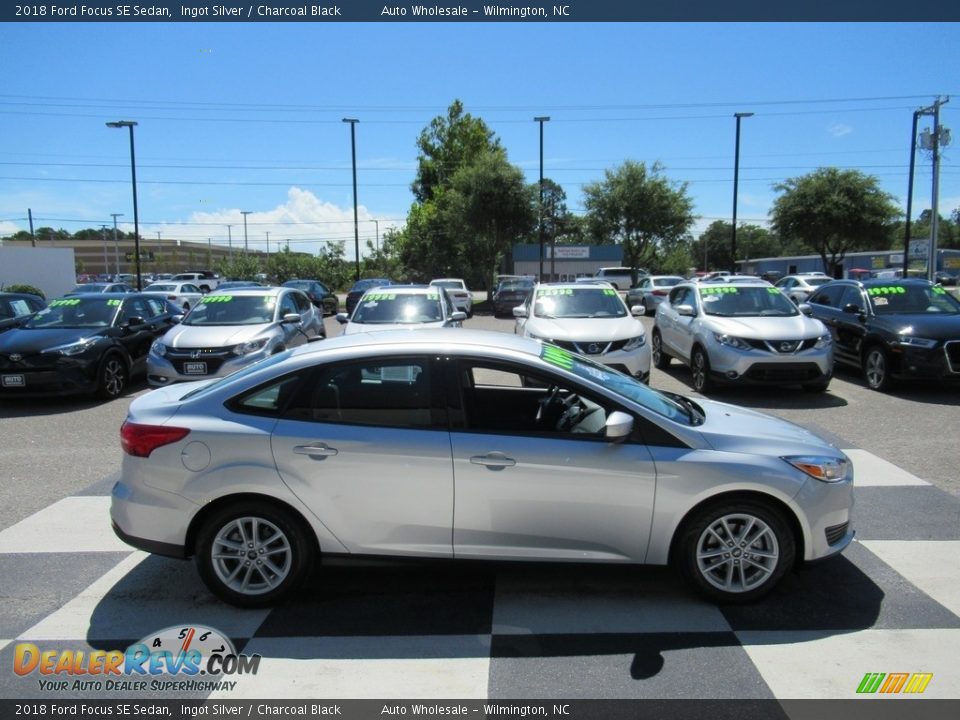 2018 Ford Focus SE Sedan Ingot Silver / Charcoal Black Photo #3