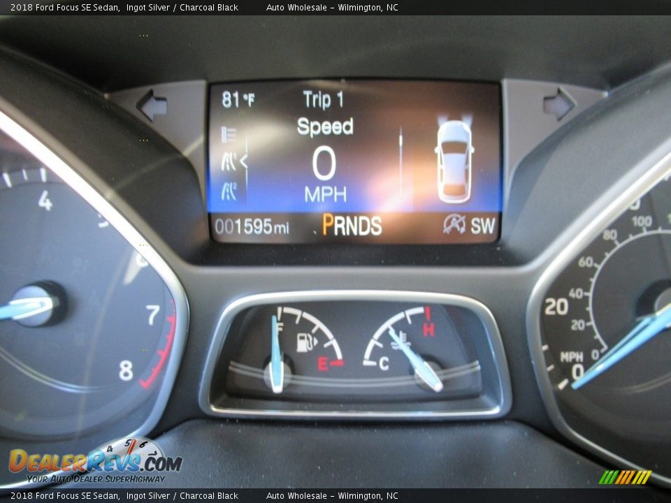 2018 Ford Focus SE Sedan Ingot Silver / Charcoal Black Photo #15