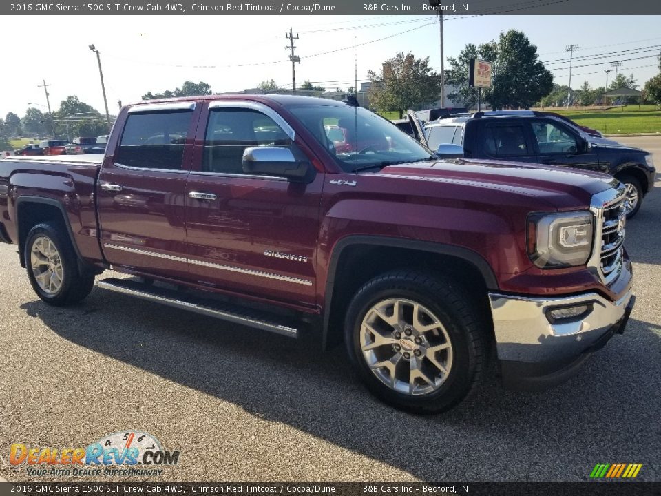 2016 GMC Sierra 1500 SLT Crew Cab 4WD Crimson Red Tintcoat / Cocoa/Dune Photo #26