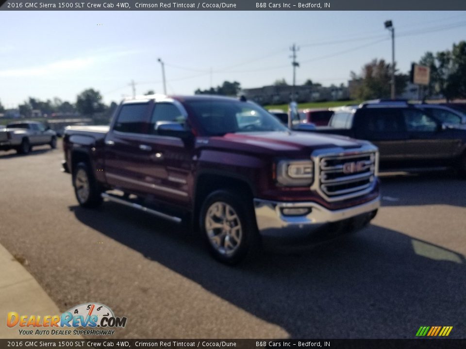 2016 GMC Sierra 1500 SLT Crew Cab 4WD Crimson Red Tintcoat / Cocoa/Dune Photo #29