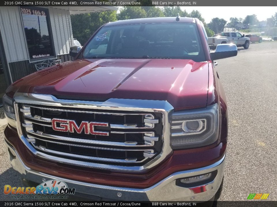 2016 GMC Sierra 1500 SLT Crew Cab 4WD Crimson Red Tintcoat / Cocoa/Dune Photo #34