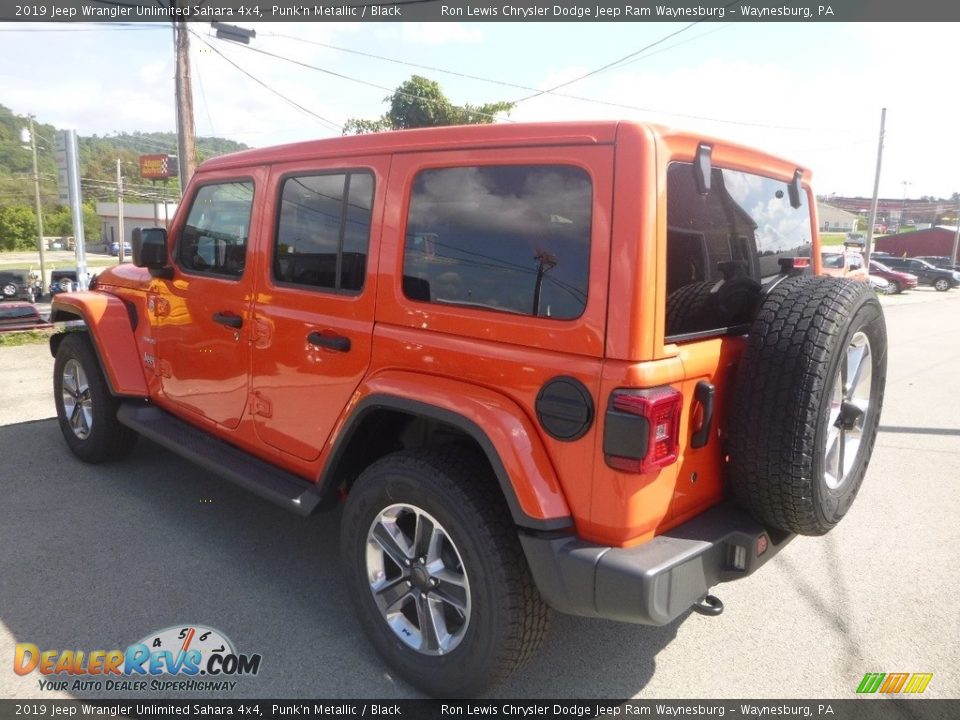 2019 Jeep Wrangler Unlimited Sahara 4x4 Punk'n Metallic / Black Photo #3