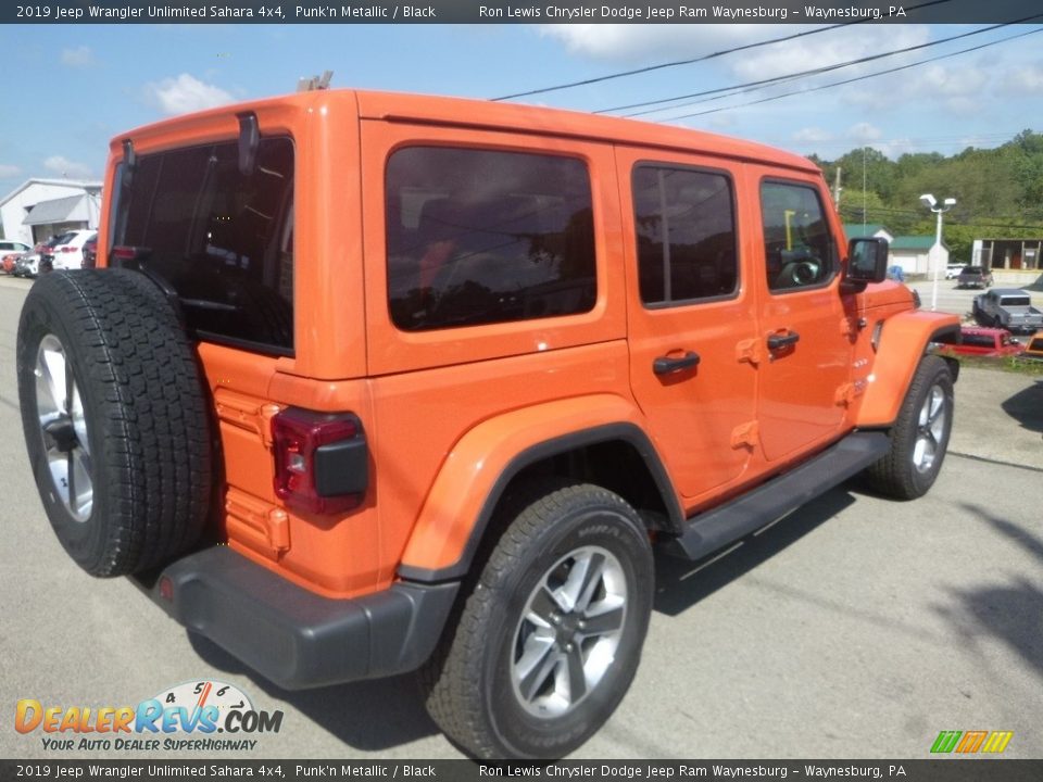 2019 Jeep Wrangler Unlimited Sahara 4x4 Punk'n Metallic / Black Photo #5