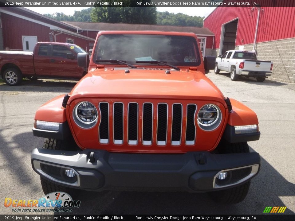 2019 Jeep Wrangler Unlimited Sahara 4x4 Punk'n Metallic / Black Photo #8