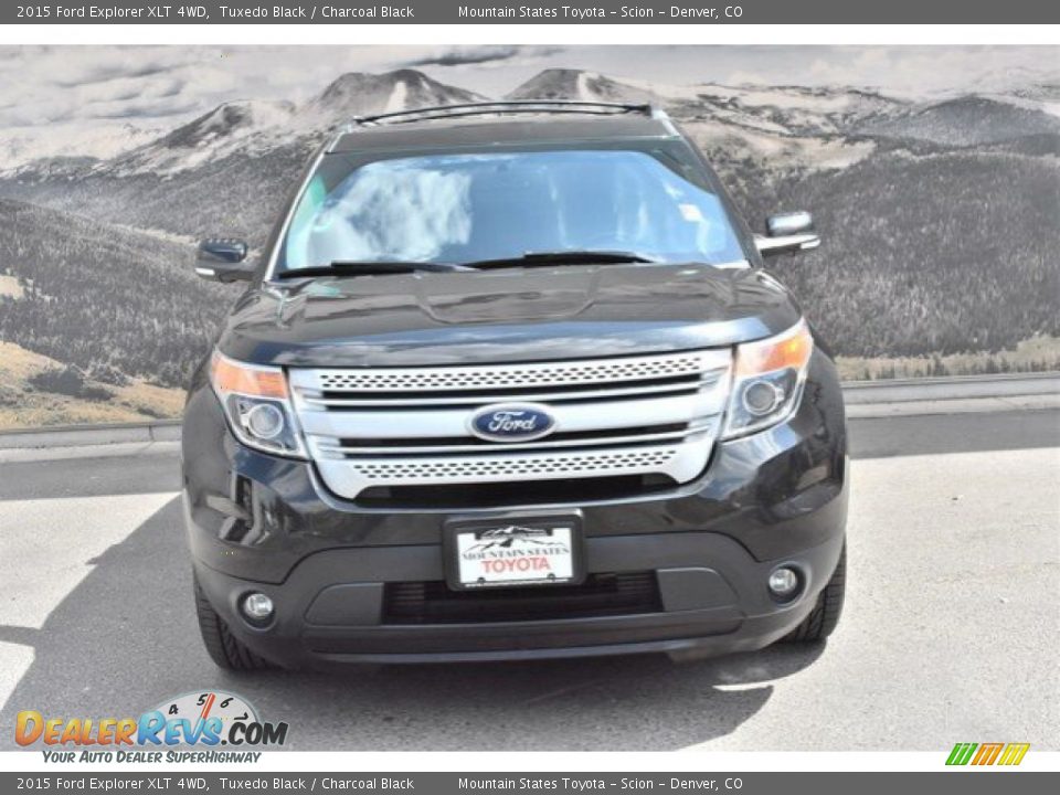 2015 Ford Explorer XLT 4WD Tuxedo Black / Charcoal Black Photo #4