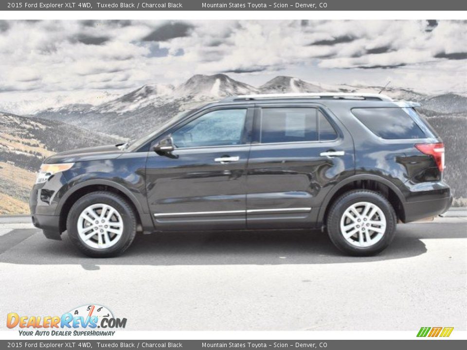 2015 Ford Explorer XLT 4WD Tuxedo Black / Charcoal Black Photo #6