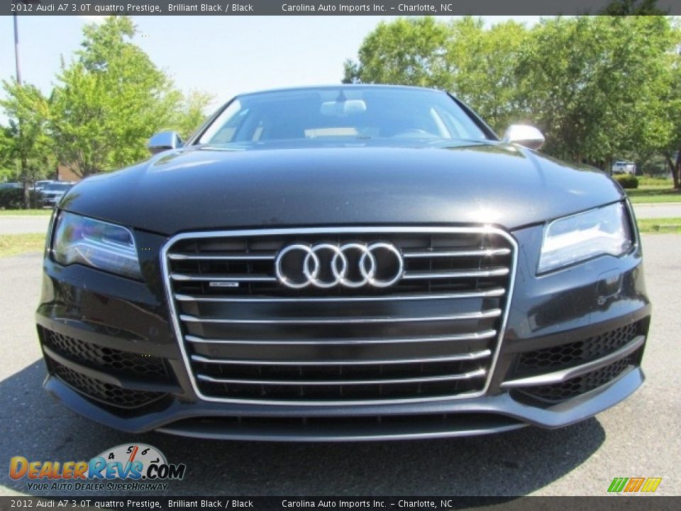 2012 Audi A7 3.0T quattro Prestige Brilliant Black / Black Photo #4