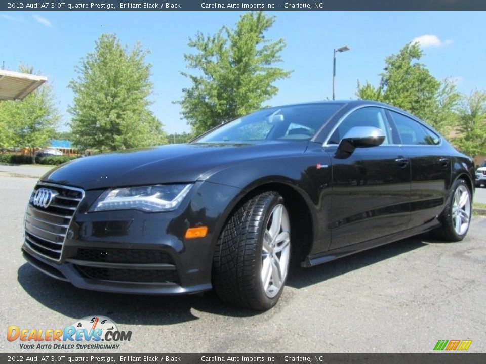 2012 Audi A7 3.0T quattro Prestige Brilliant Black / Black Photo #6