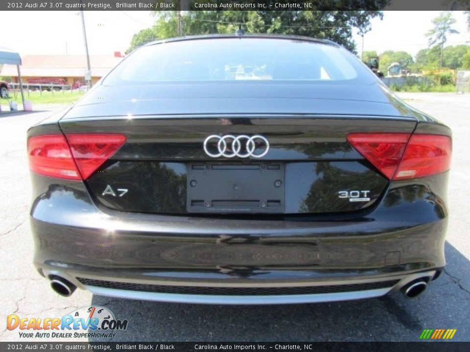 2012 Audi A7 3.0T quattro Prestige Brilliant Black / Black Photo #9