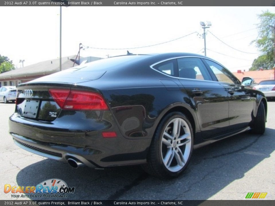 2012 Audi A7 3.0T quattro Prestige Brilliant Black / Black Photo #10