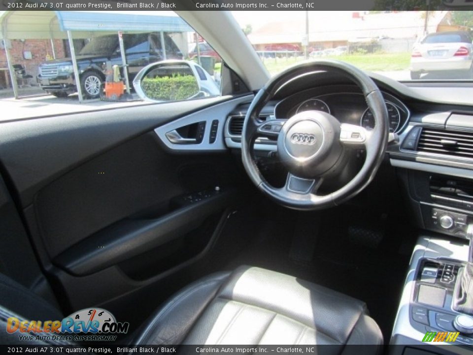 2012 Audi A7 3.0T quattro Prestige Brilliant Black / Black Photo #12