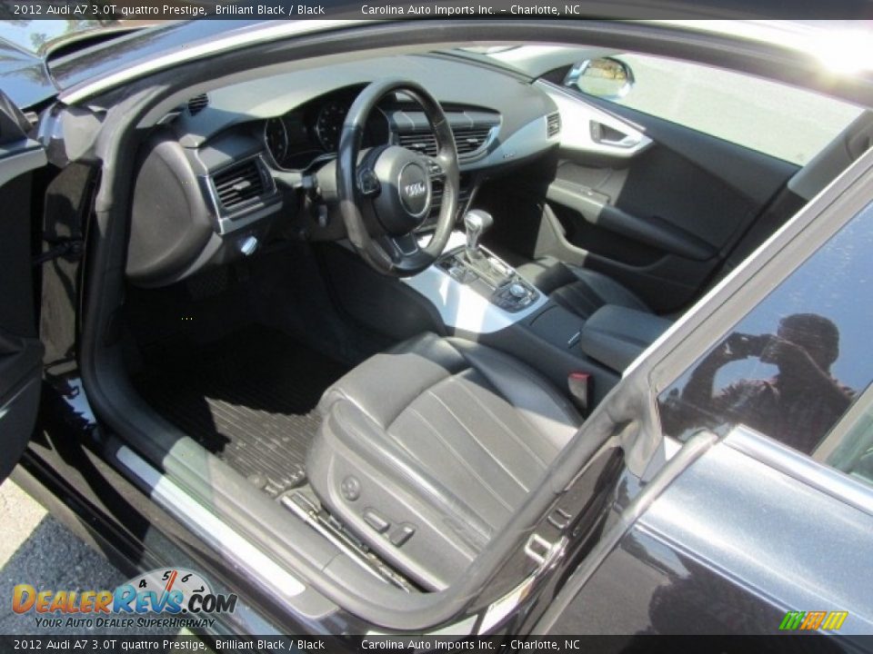 2012 Audi A7 3.0T quattro Prestige Brilliant Black / Black Photo #17