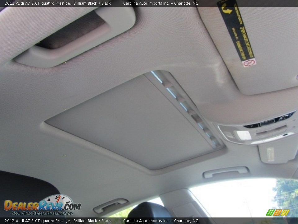 2012 Audi A7 3.0T quattro Prestige Brilliant Black / Black Photo #23