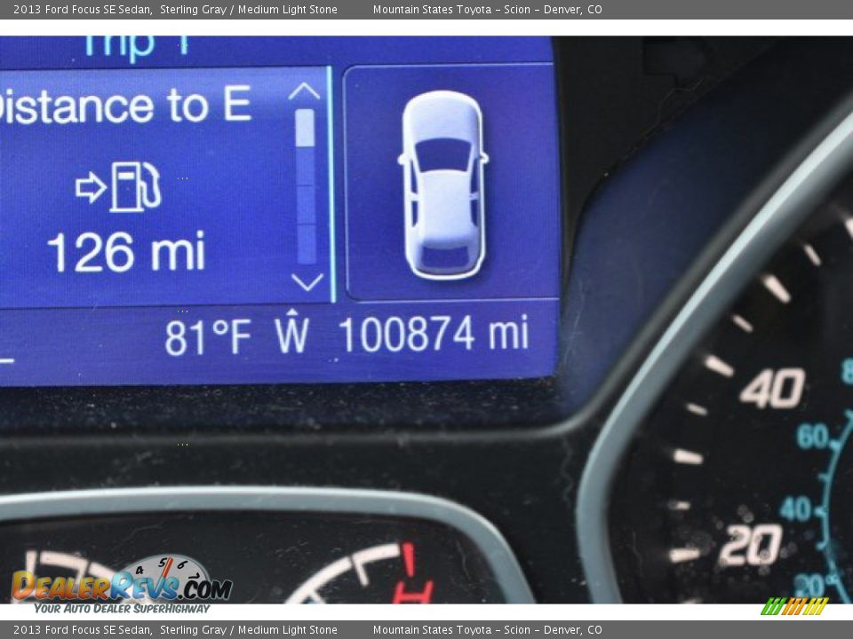 2013 Ford Focus SE Sedan Sterling Gray / Medium Light Stone Photo #12