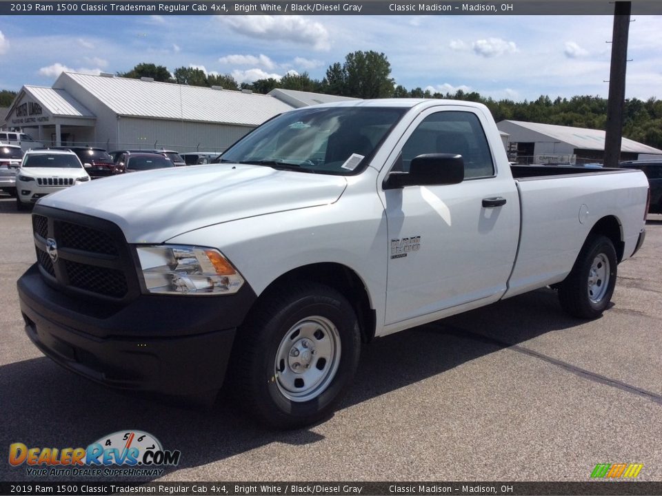 2019 Ram 1500 Classic Tradesman Regular Cab 4x4 Bright White / Black/Diesel Gray Photo #5