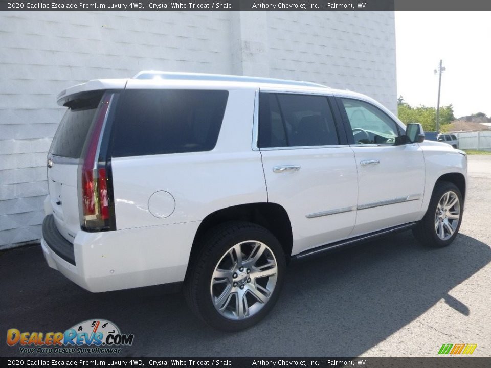 2020 Cadillac Escalade Premium Luxury 4WD Crystal White Tricoat / Shale Photo #5