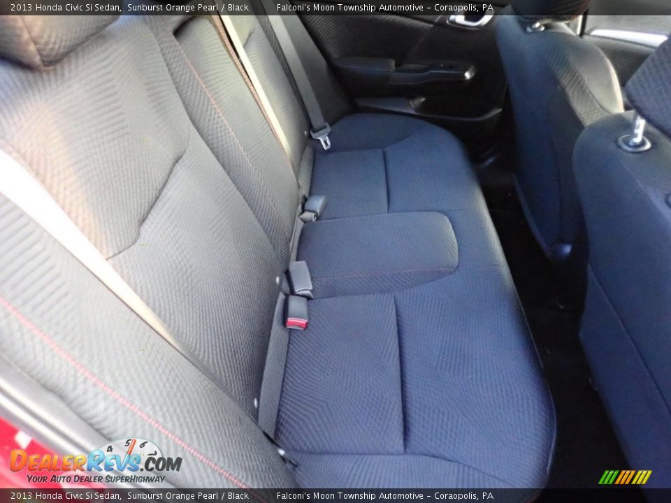 2013 Honda Civic Si Sedan Sunburst Orange Pearl / Black Photo #13