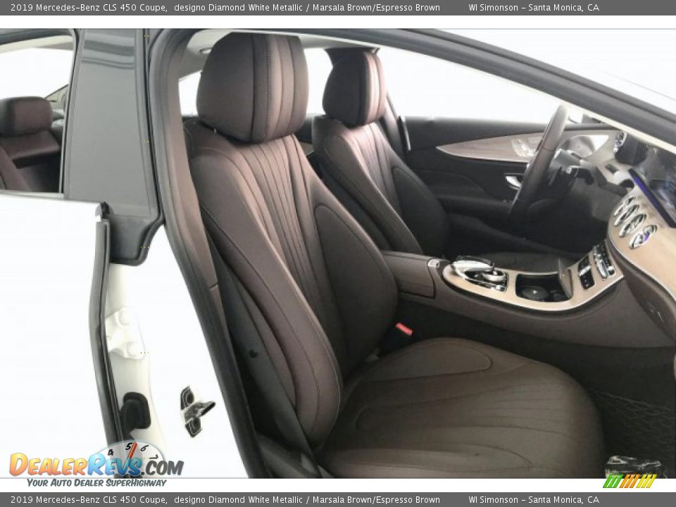 2019 Mercedes-Benz CLS 450 Coupe designo Diamond White Metallic / Marsala Brown/Espresso Brown Photo #5