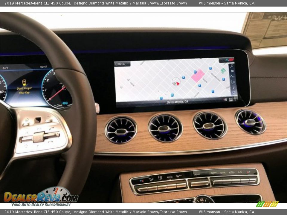 2019 Mercedes-Benz CLS 450 Coupe designo Diamond White Metallic / Marsala Brown/Espresso Brown Photo #6