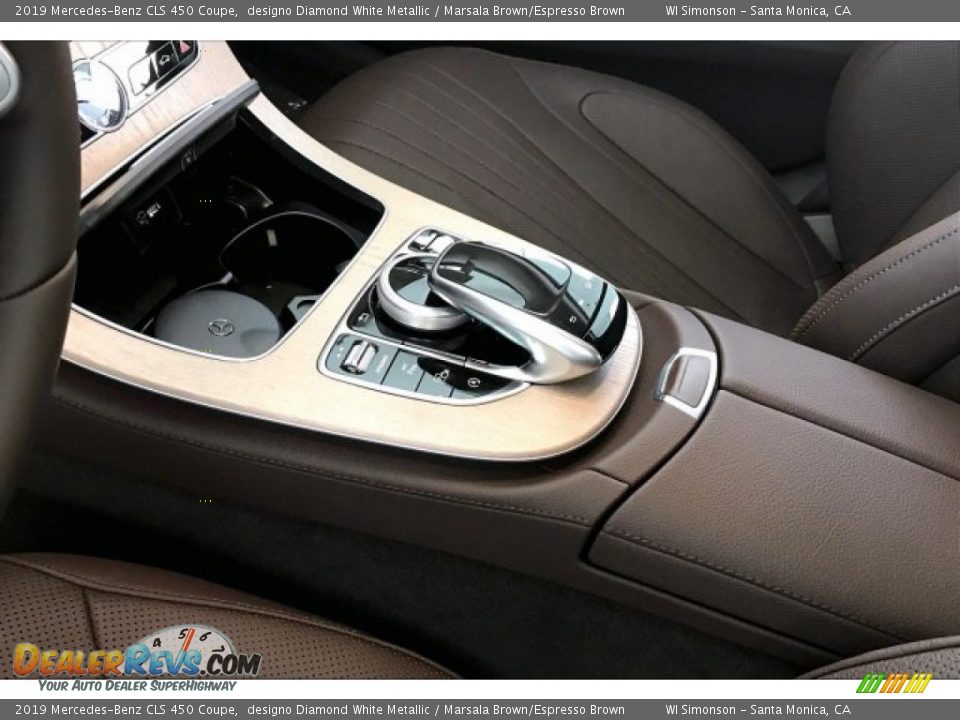 2019 Mercedes-Benz CLS 450 Coupe designo Diamond White Metallic / Marsala Brown/Espresso Brown Photo #7