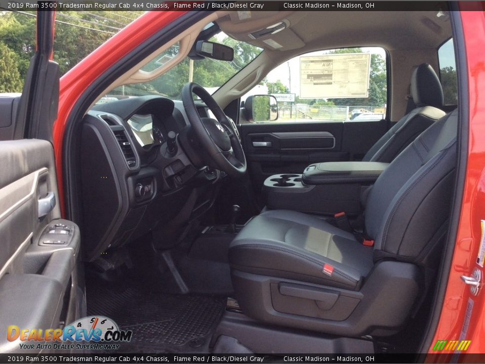 2019 Ram 3500 Tradesman Regular Cab 4x4 Chassis Flame Red / Black/Diesel Gray Photo #11