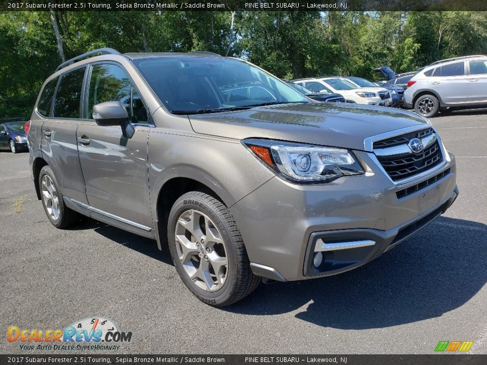 2017 Subaru Forester 2.5i Touring Sepia Bronze Metallic / Saddle Brown Photo #1
