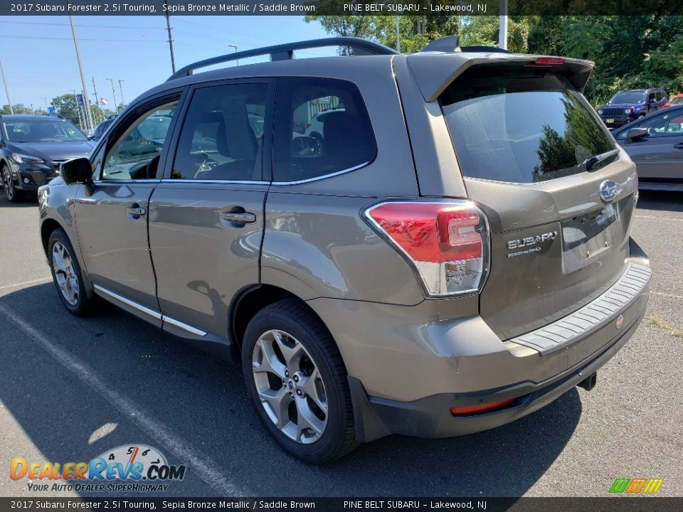 2017 Subaru Forester 2.5i Touring Sepia Bronze Metallic / Saddle Brown Photo #2