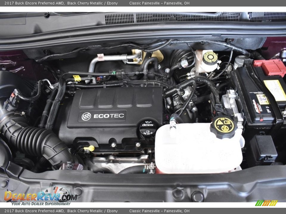2017 Buick Encore Preferred AWD Black Cherry Metallic / Ebony Photo #6