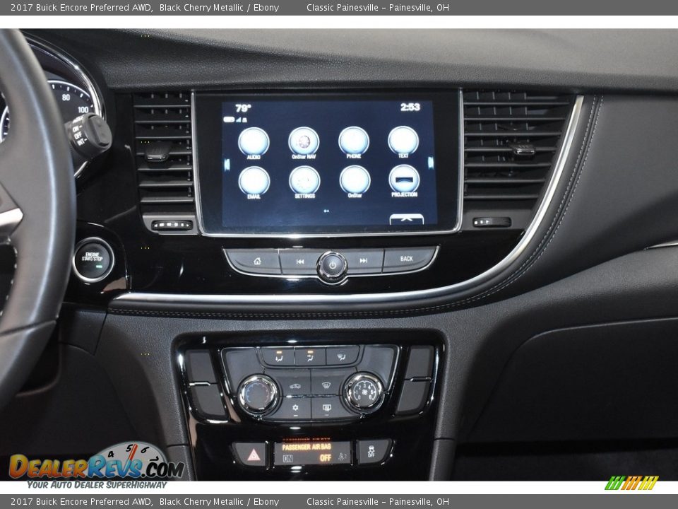 2017 Buick Encore Preferred AWD Black Cherry Metallic / Ebony Photo #12